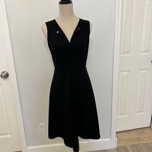Calvin Kein Black Fit Flare Sleeveless Dress size 4